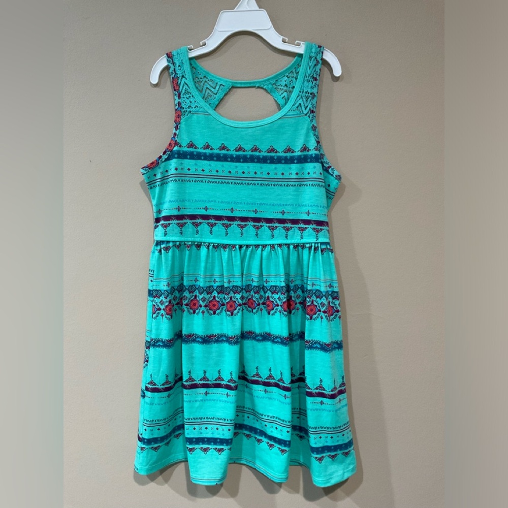 🍏🍏🍏 MUDD Girl’s Silky Polyester/Spandex Blend Waist on Elastic Dress, 7-8 yrs.